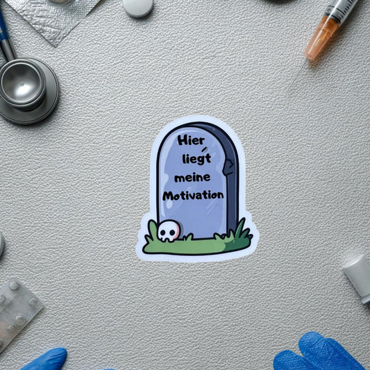 Sticker "Motivation Grabstein" - Healthcare