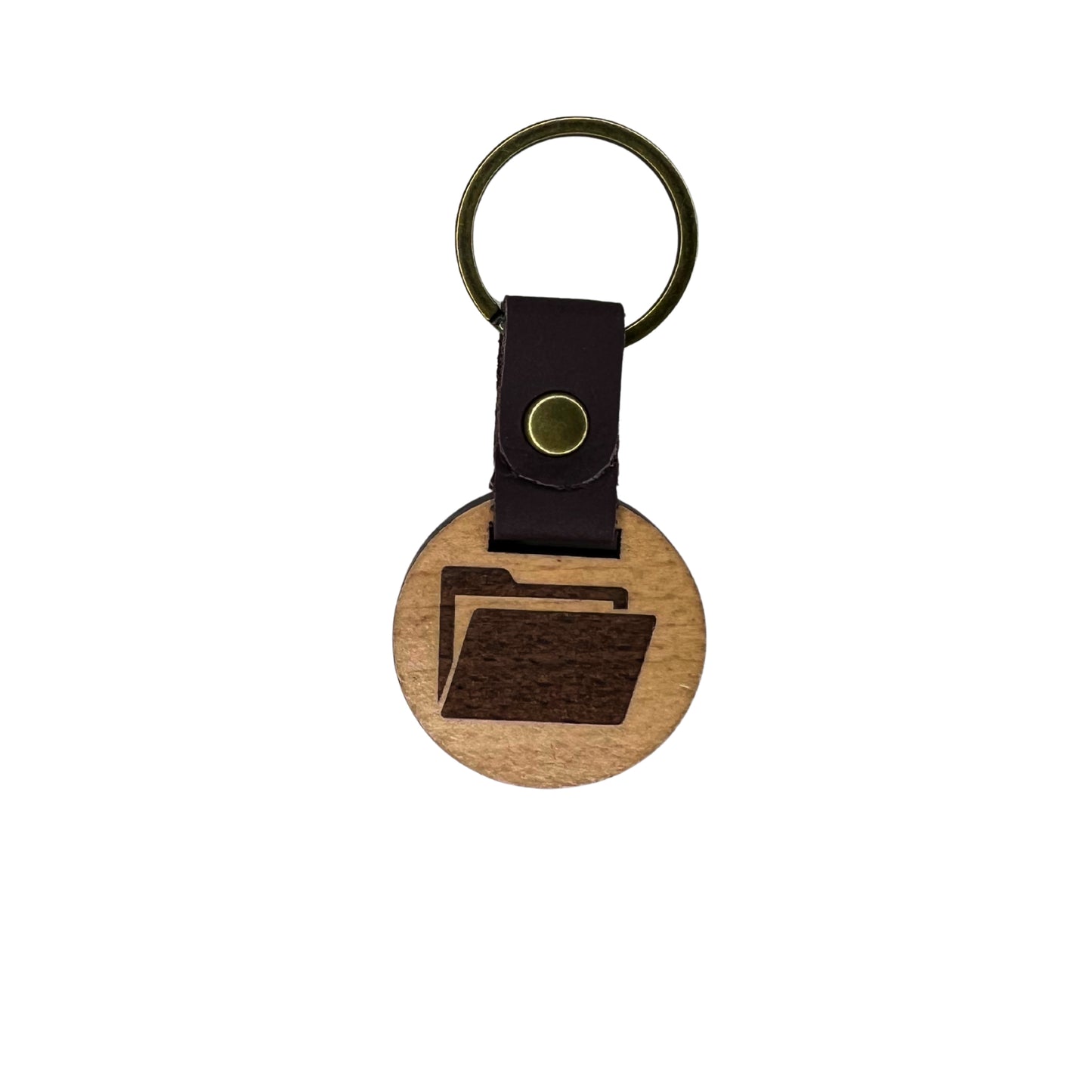 Schlüsselanhänger aus Holz – "Akte"