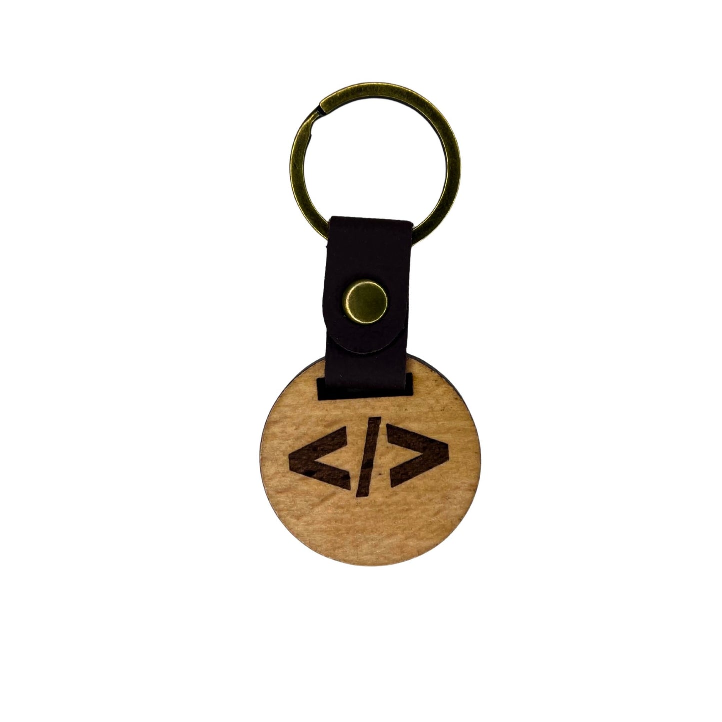 Schlüsselanhänger aus Holz – "Code"