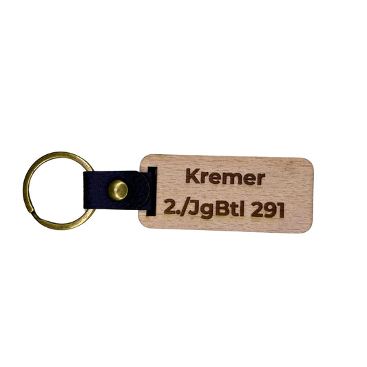 Schlüsselanhänger aus Holz - "Bundeswehr“ (personalisierbar)