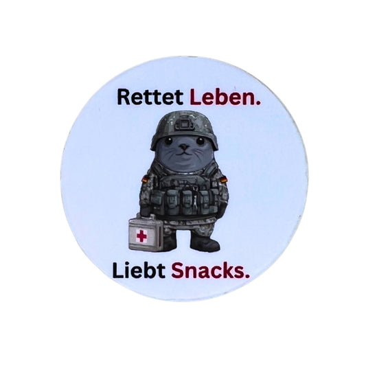 Magnetdesign "Rettet Leben" - passend für Ausweishalter