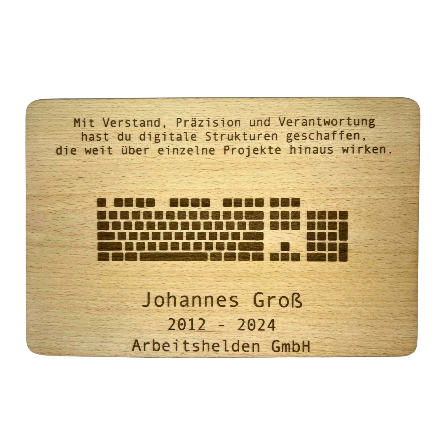 Abschiedsgeschenk IT – Holztafel (personalisierbar)