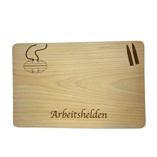 Schneidebrett aus Holz – Bundeswehr-Design (personalisierbar)
