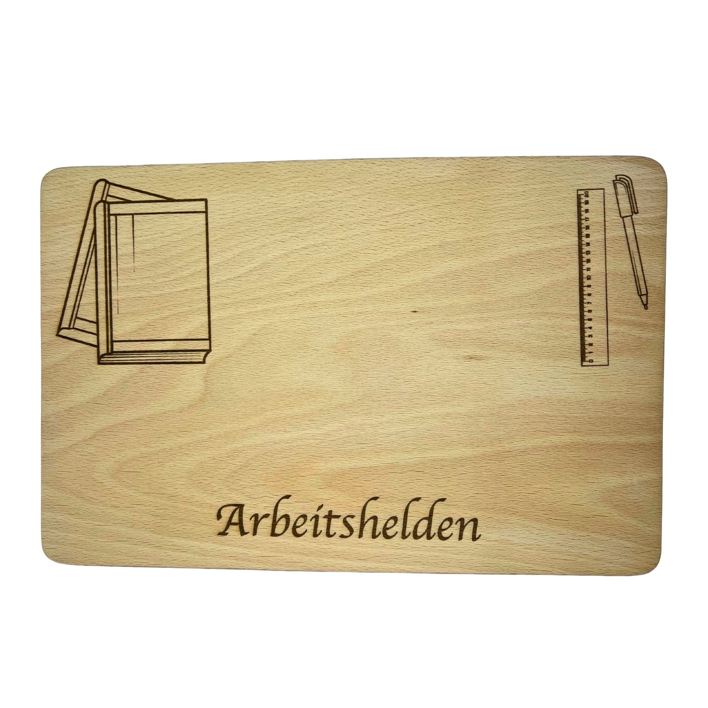 Schneidebrett aus Holz – Lehrer-Design (personalisierbar)