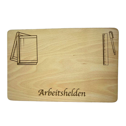 Schneidebrett aus Holz – Lehrer-Design (personalisierbar)
