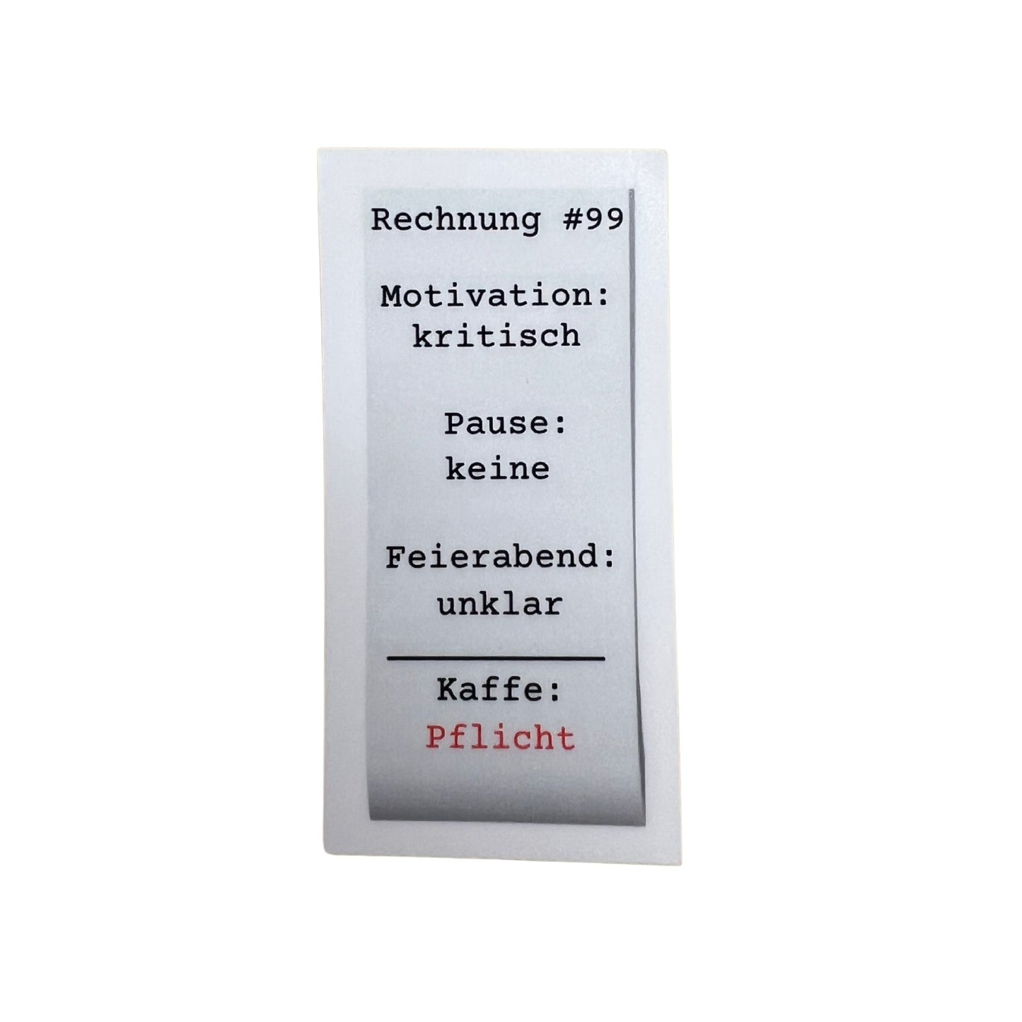 Sticker "Rechnung" - Gastro