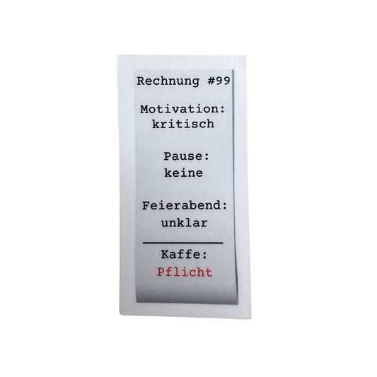 Sticker "Rechnung" - Gastro