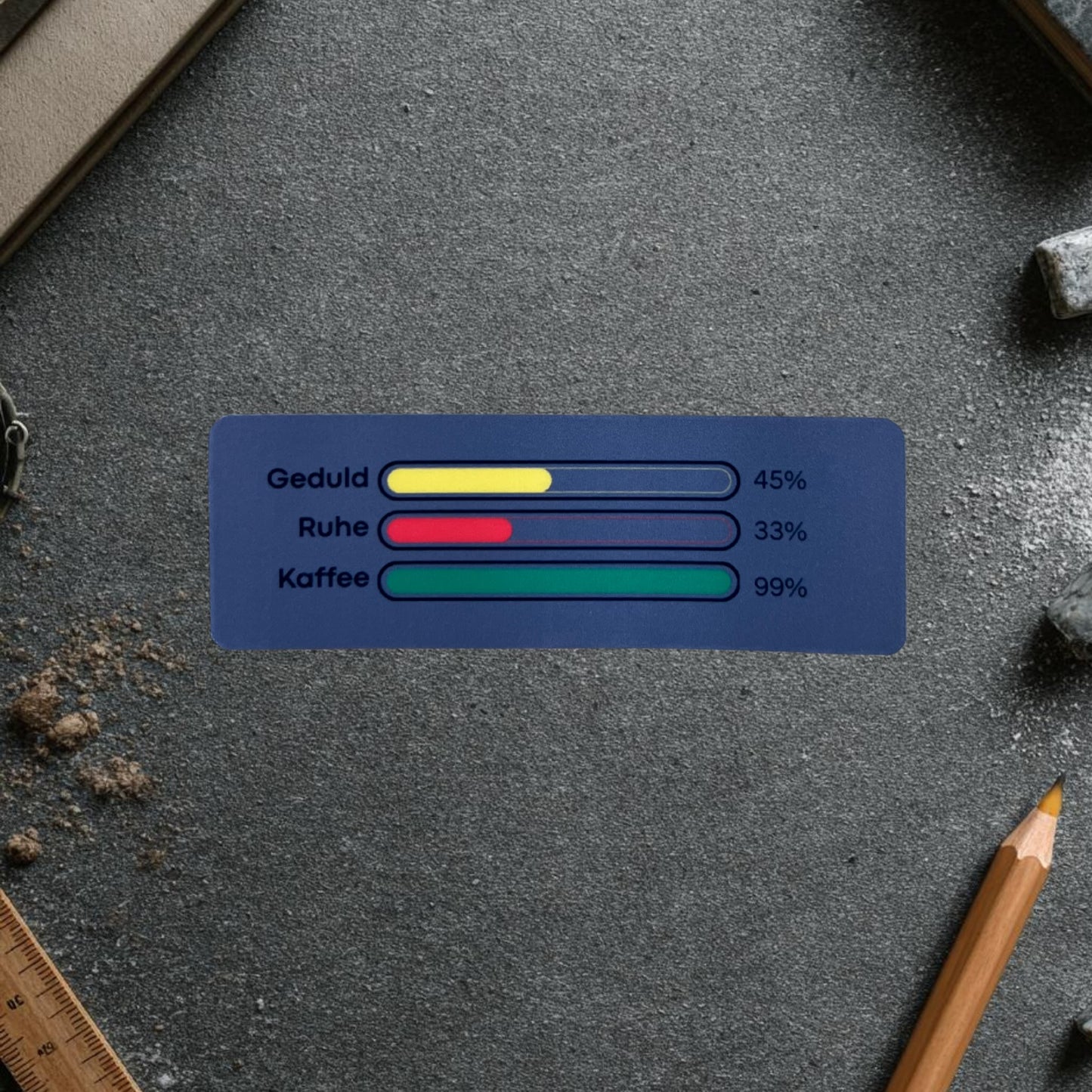 Sticker "Geduld, Ruhe, Kaffe" - Lehrer