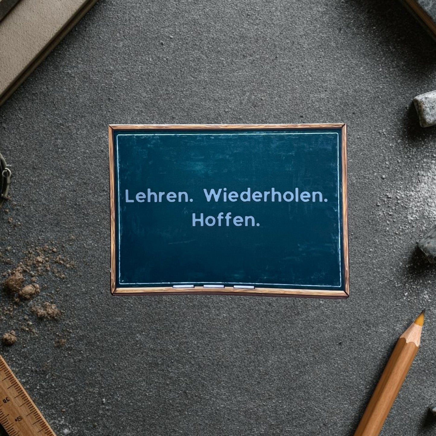 Sticker "Lehren. Wiederholen. Hoffen" - Lehrer