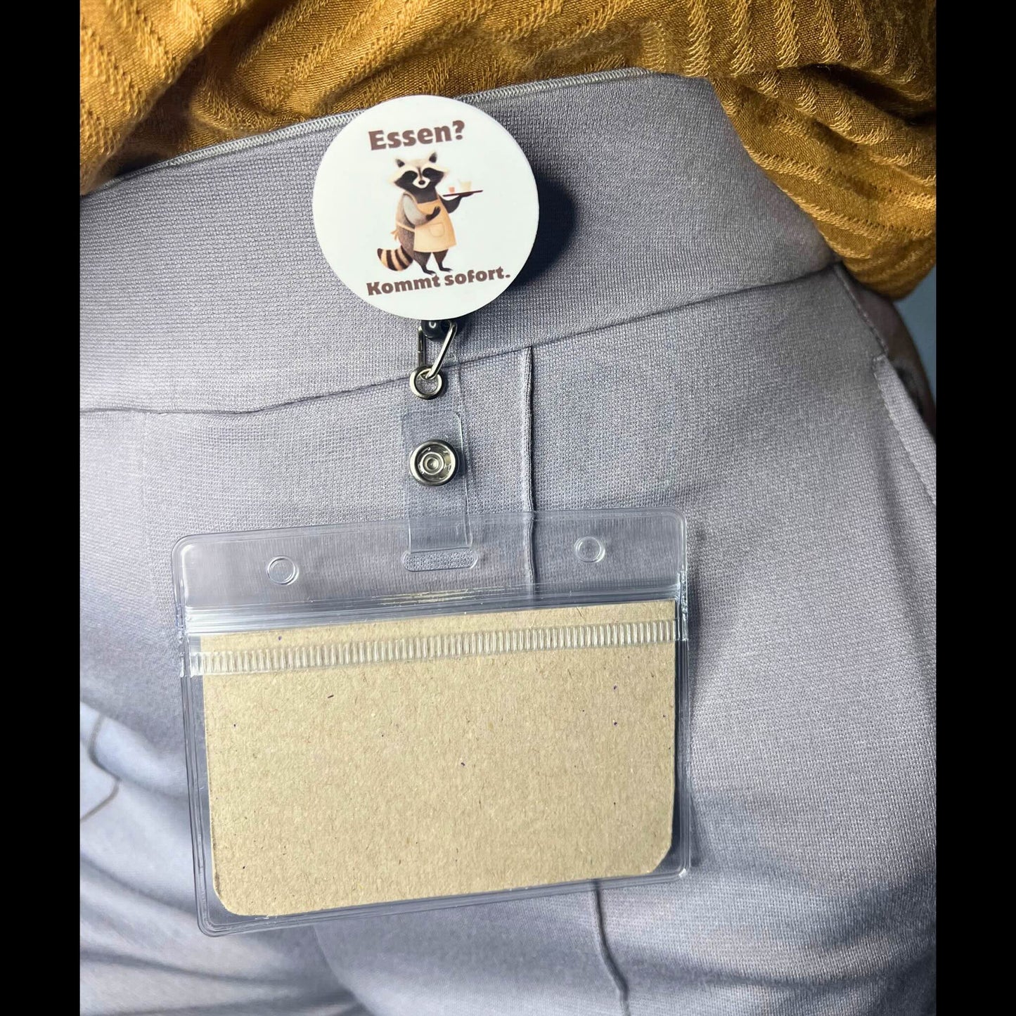 Ausweishalter Starterpack – inkl. wechselbarem Design "Essen"