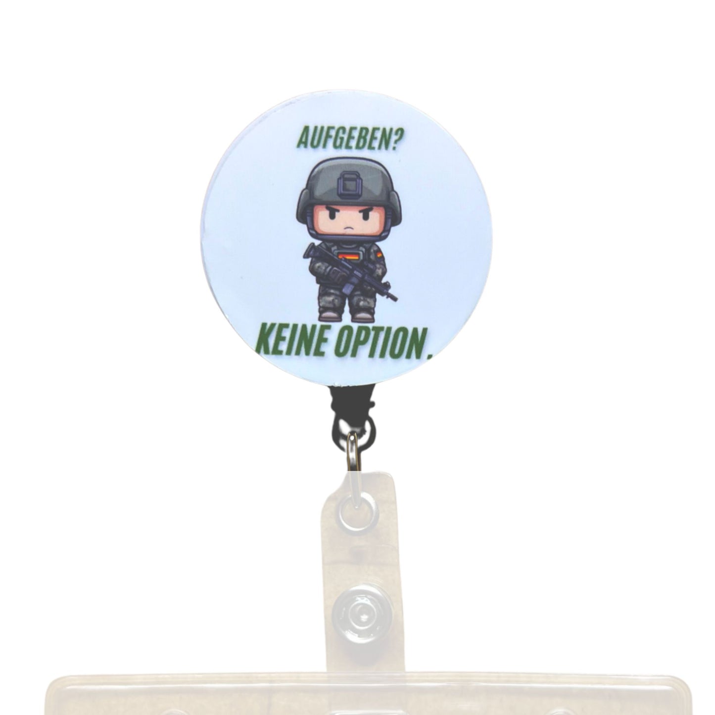 Ausweishalter Starterpack – inkl. wechselbarem Design "Niemals aufgeben"