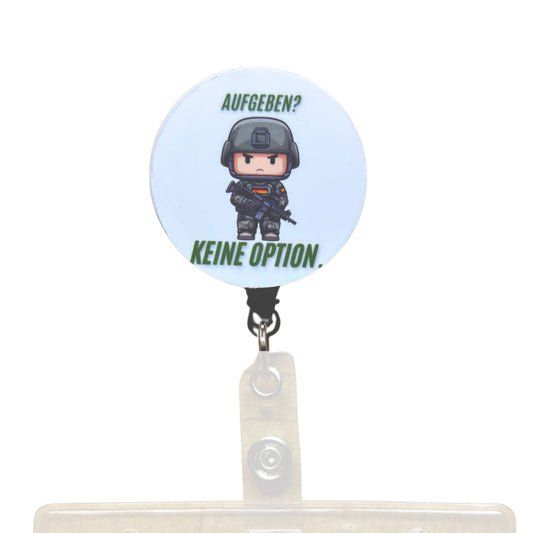 Ausweishalter Starterpack – inkl. wechselbarem Design "Niemals aufgeben"