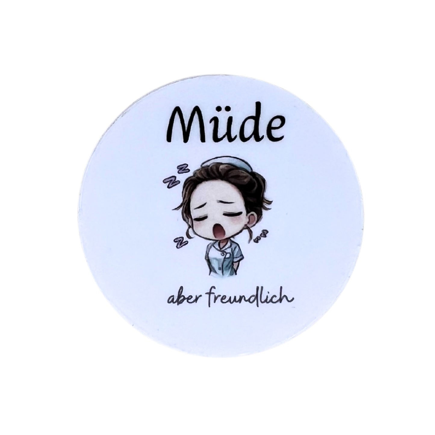Magnetdesign "Müde" - passend für Ausweishalter