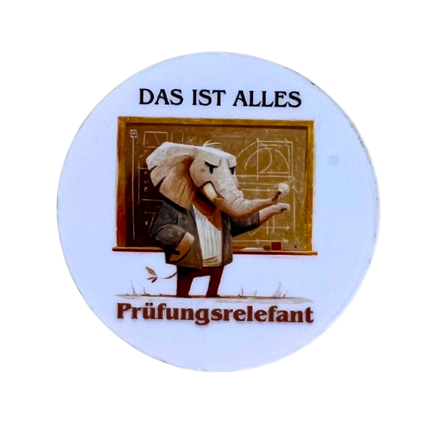 Magnetdesign "Prüfungsrelevant" - passend für Ausweishalter